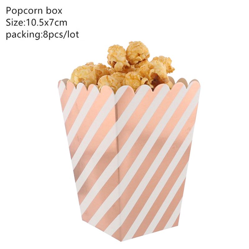 8 pcs popcorn box c