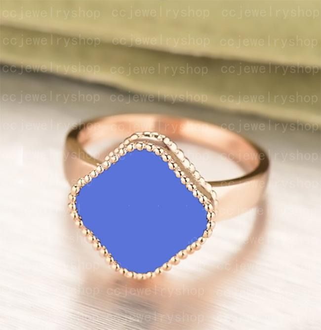 rose gold blue rings