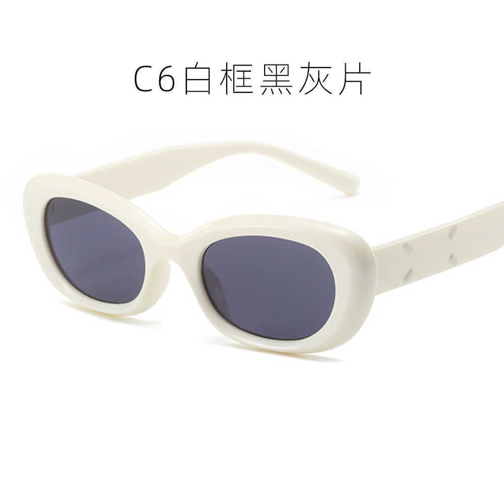 White Framed Black Gray Sunglasses