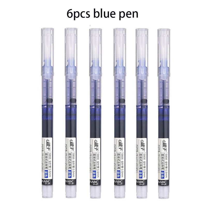 6pcs Blue Pen