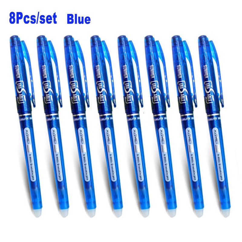 8pcs bleu