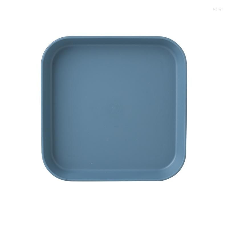 Square plate blue