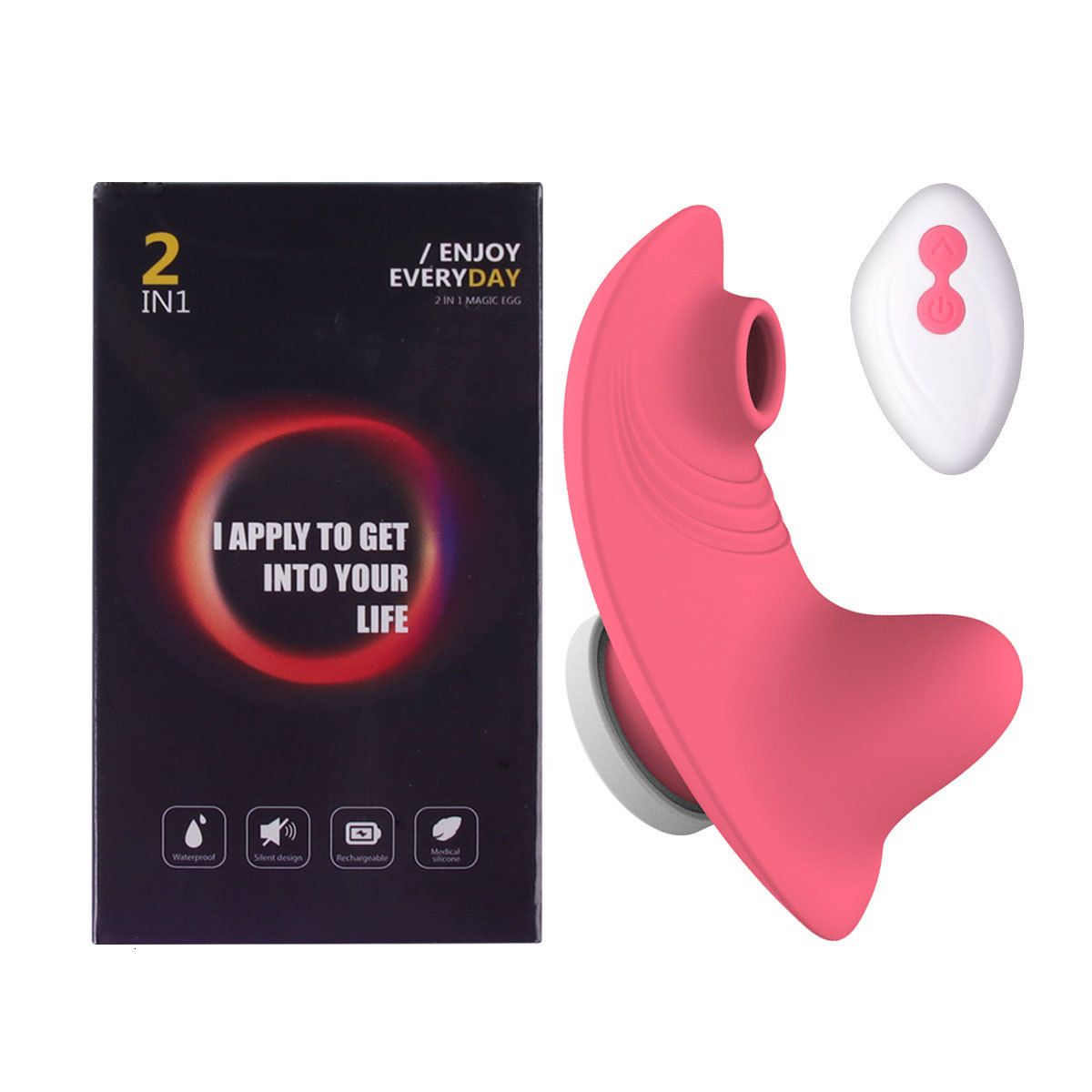 Vibrador de alumínio rosa