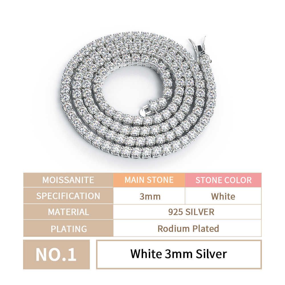 3 mm Kette + rhodiniert – 61 cm