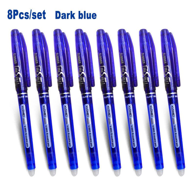 8pcs bleu foncé