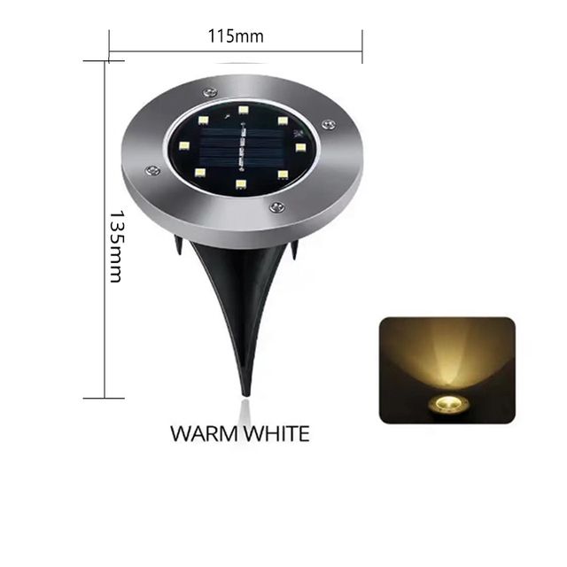 8 LED-WARM BRANCO