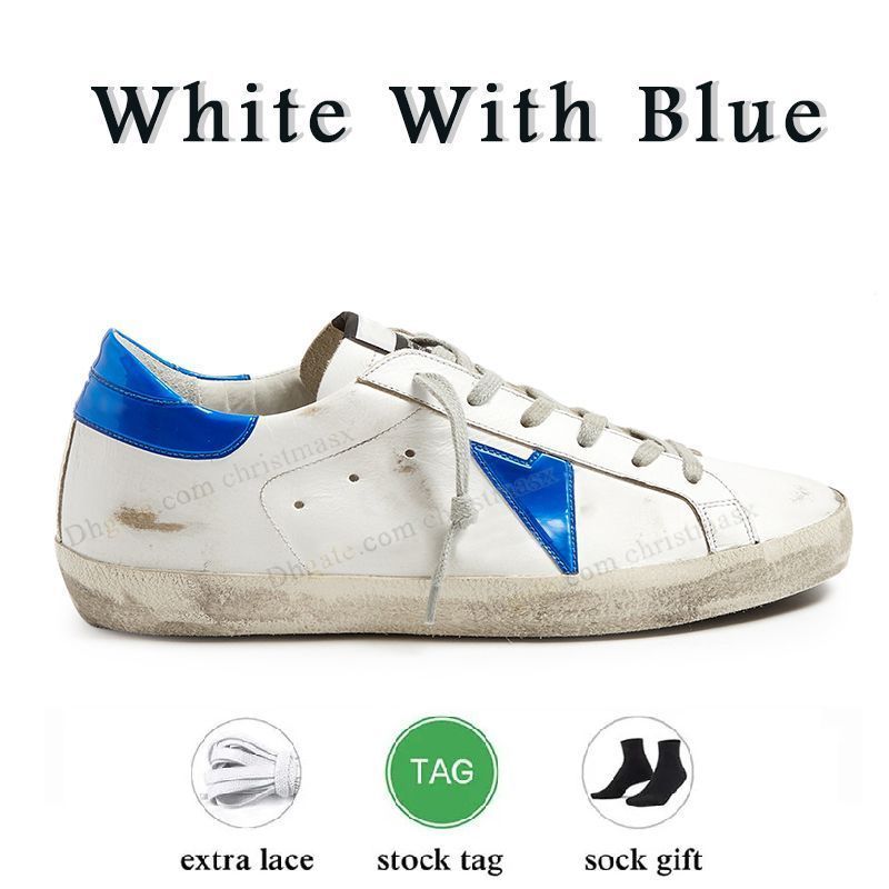 C34 blanco con estrella de cuero azul