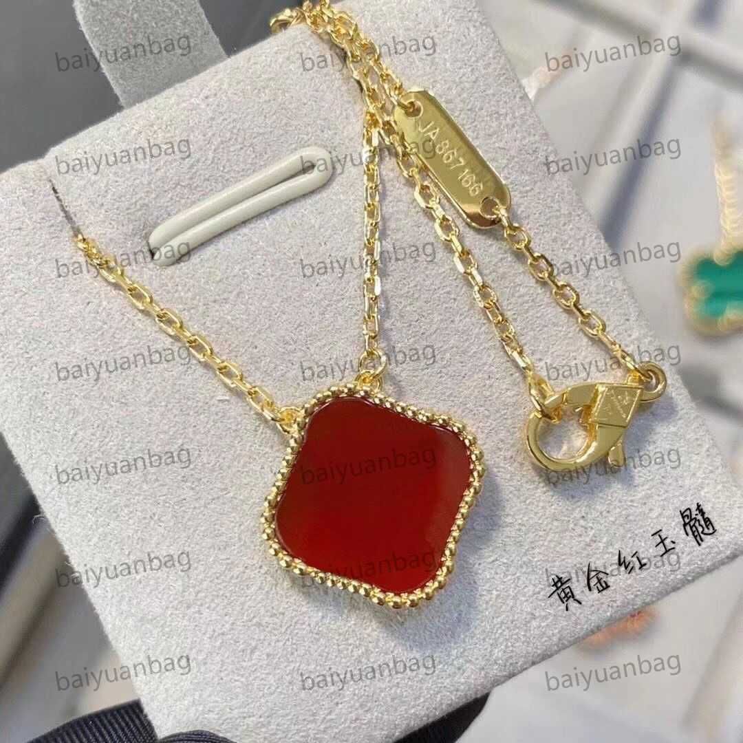 2 Necklace/Gold+Red