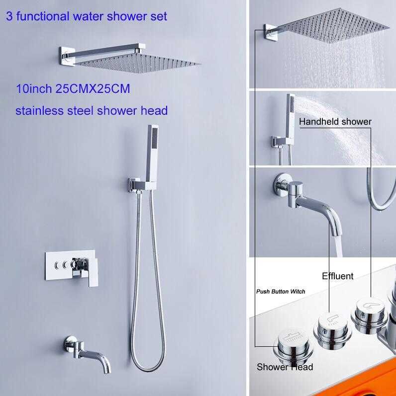 Bathroom Shower Sets Becola The New Design Of 3 Functional Water Shower