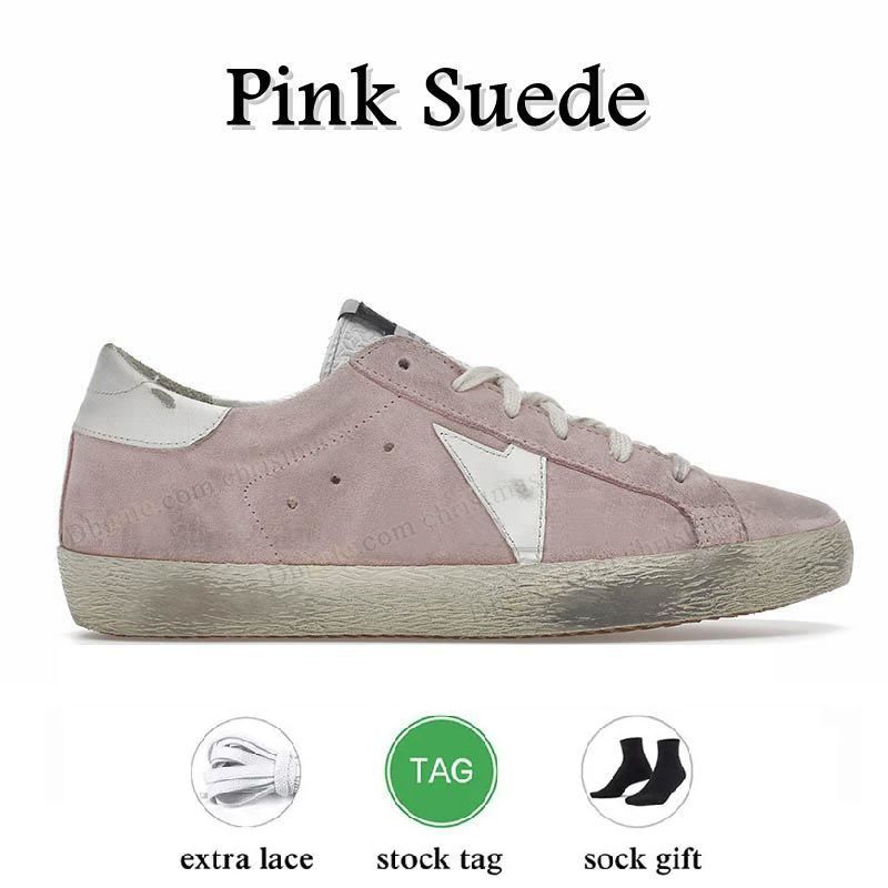 A42 Pink Suede White