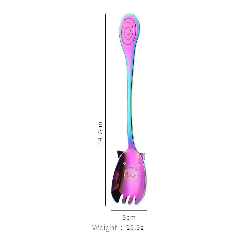 Colorful fork