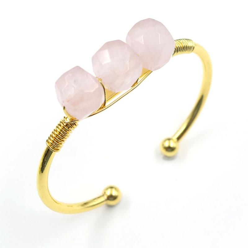 Rose Pink Quartz Kina 54-56mm