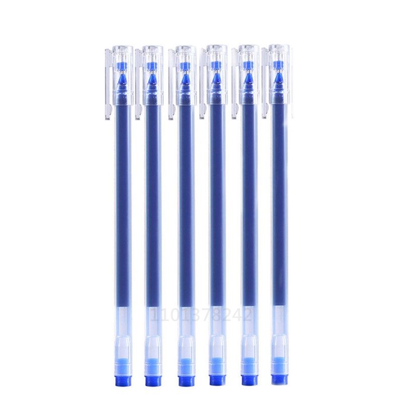 6 PCS stylo bleu