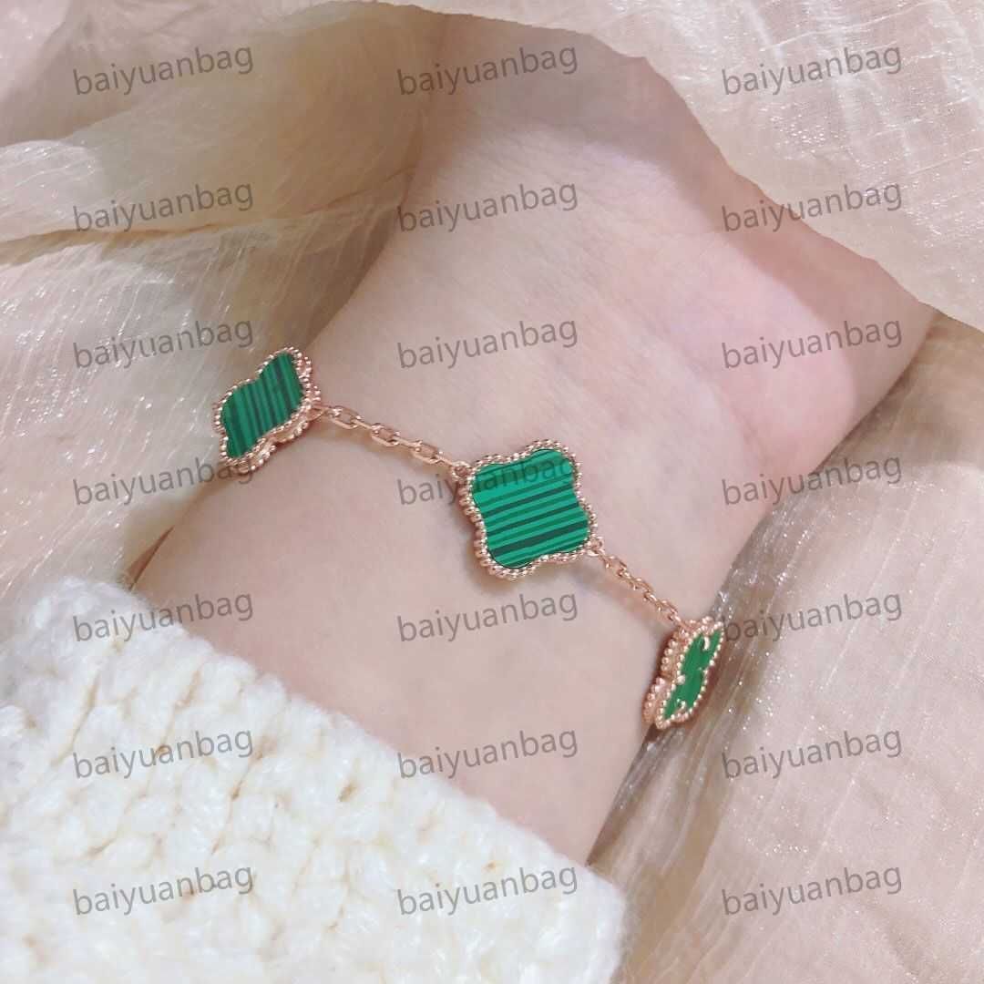 17 Bracelet/Rose Gold+Green