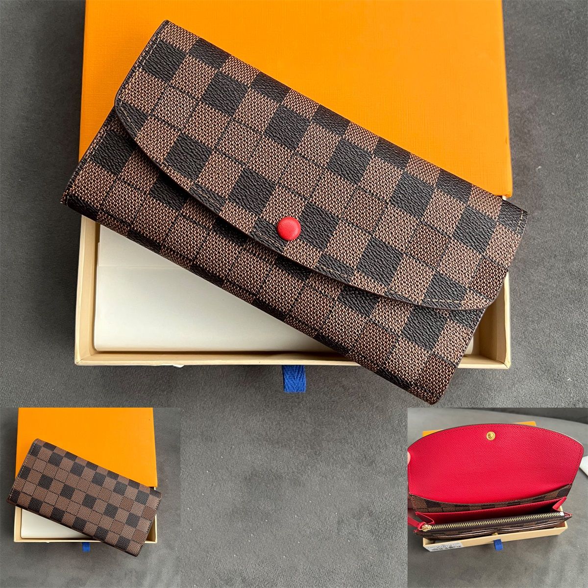 Damier Ebene rood