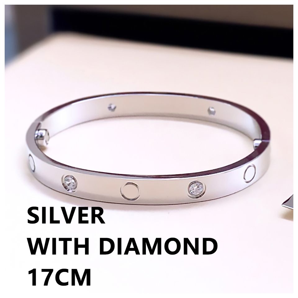 Silver med diamant_size 17