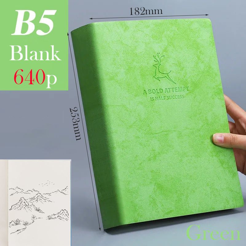 B5 Green Blank