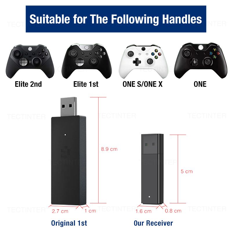 Adaptateur Sans Fil USB Xbox One de 2e Génération Adaptateur Sans Fil pour  PC Sans Fil 