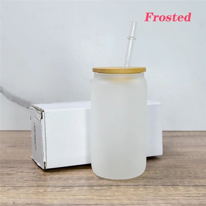 Froested With lid and straw