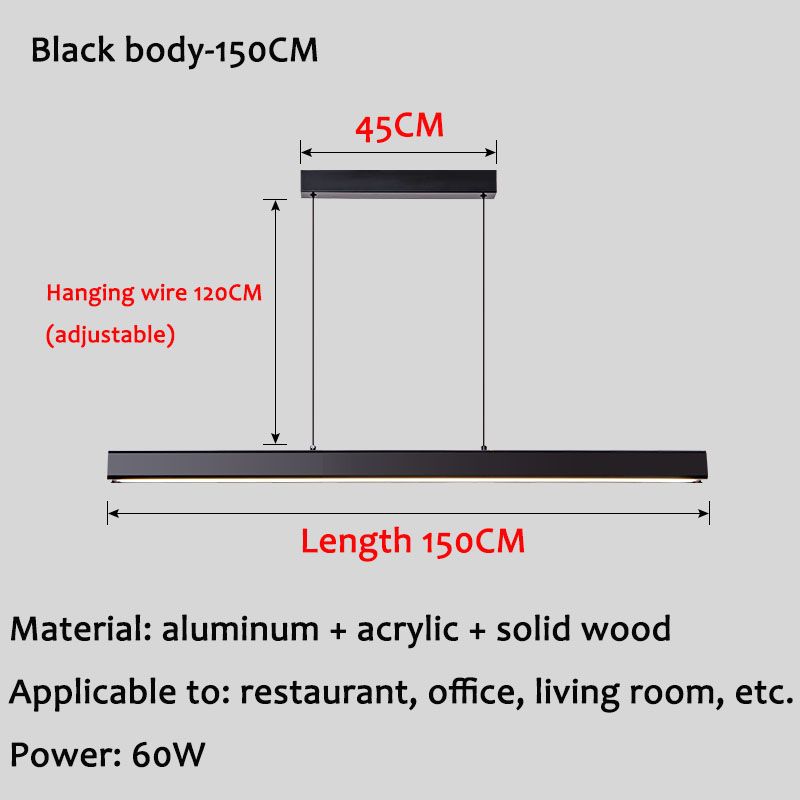 Svart kropp-150 cm porslin neutralt ljus