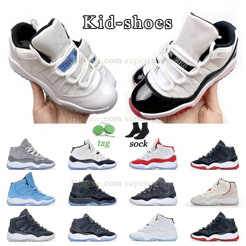 Dhgate Hot Kid Shoes Jumpman 11s Infant Basketball Shoes Concord