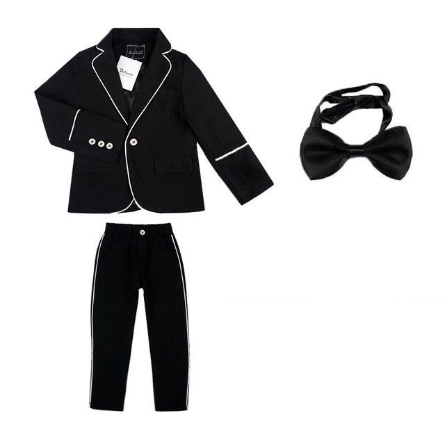 3pcs coat pants tie