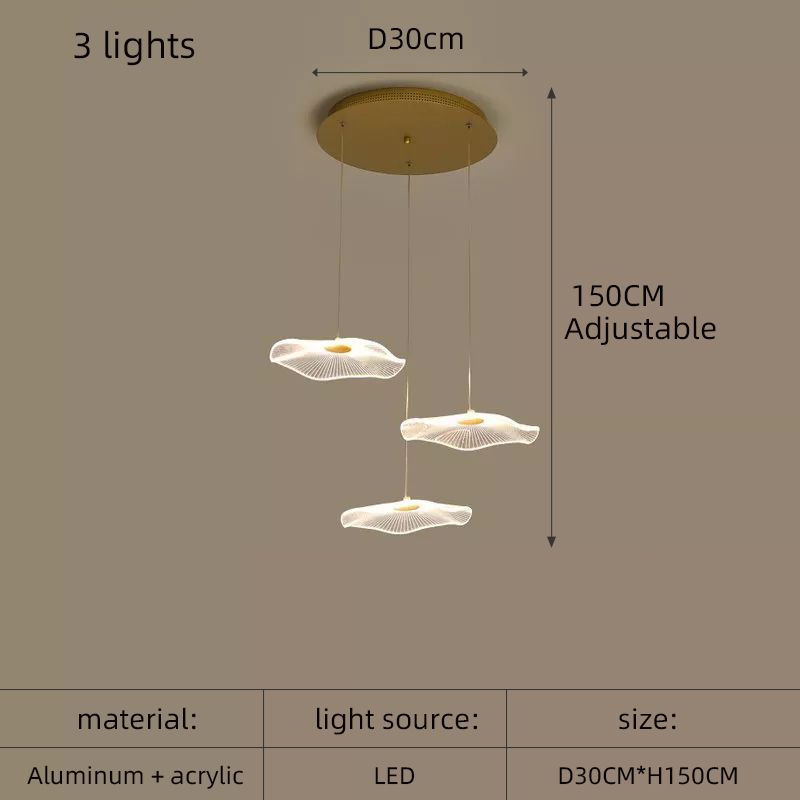 3 luci tonde 110V luce bianca