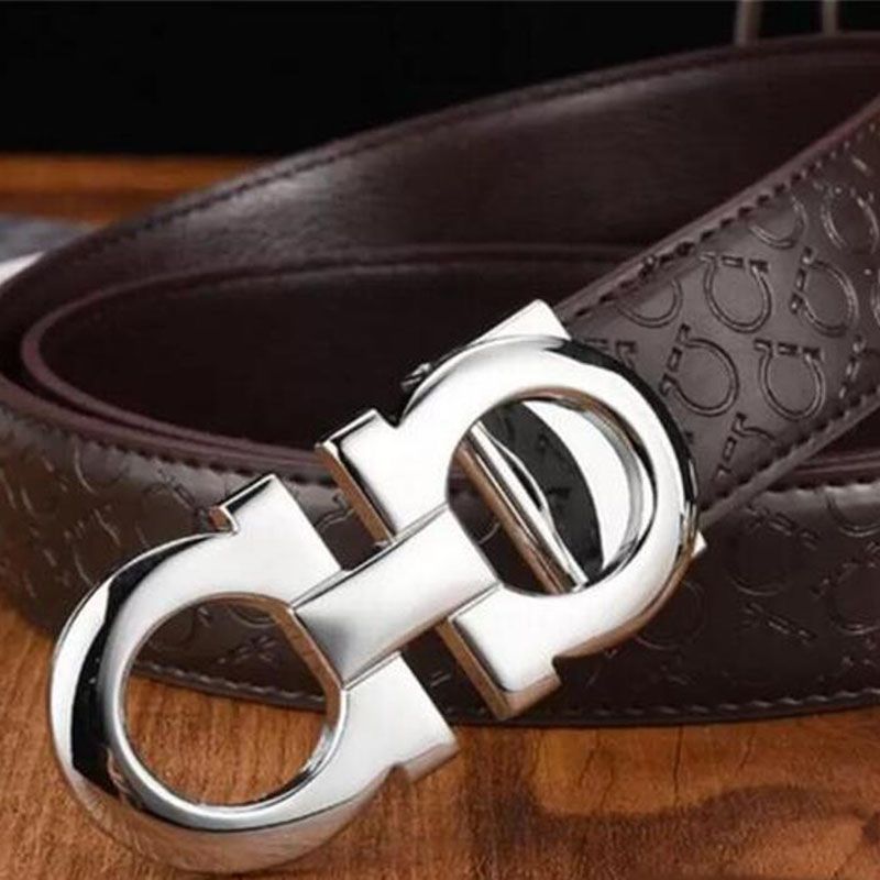 11# Patterned coffee silver buckle