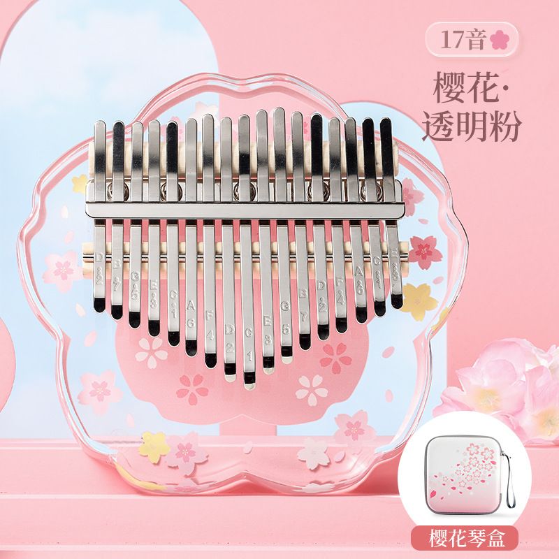 17 Key Cherry Pink Kalimba