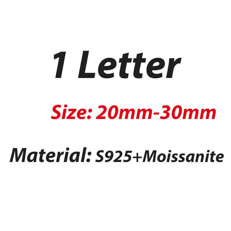 1 letra- S925, moissanite