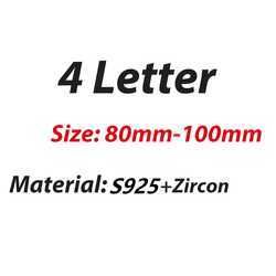 4 Letter-s925, Zircon