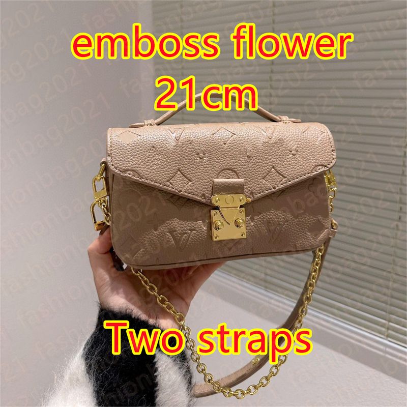 #7-21cm emboss flower two straps