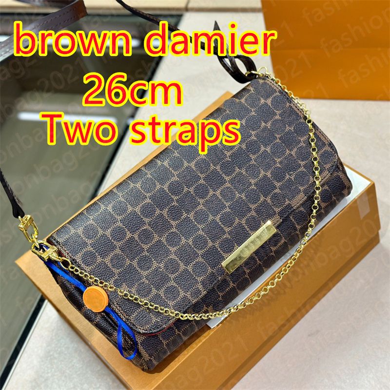 #12-26cm Brown Damier