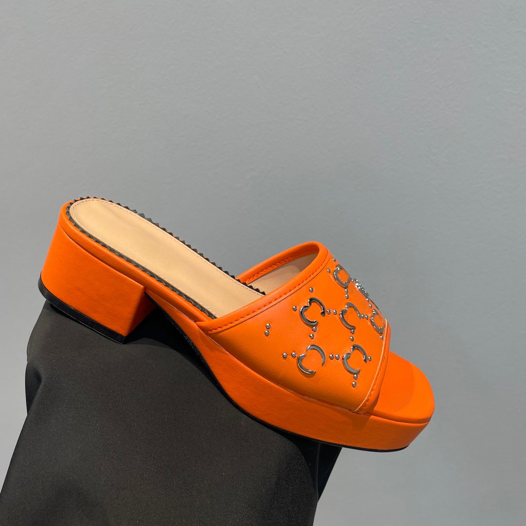 Orange slippers