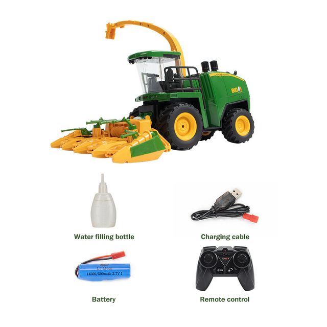 1:16 rc trator agrícola reboque 2.4g carros controlados por rádio simulador  de agricultura caminhão de carro em miniatura agricultor modelo de animais  brinquedos para o menino