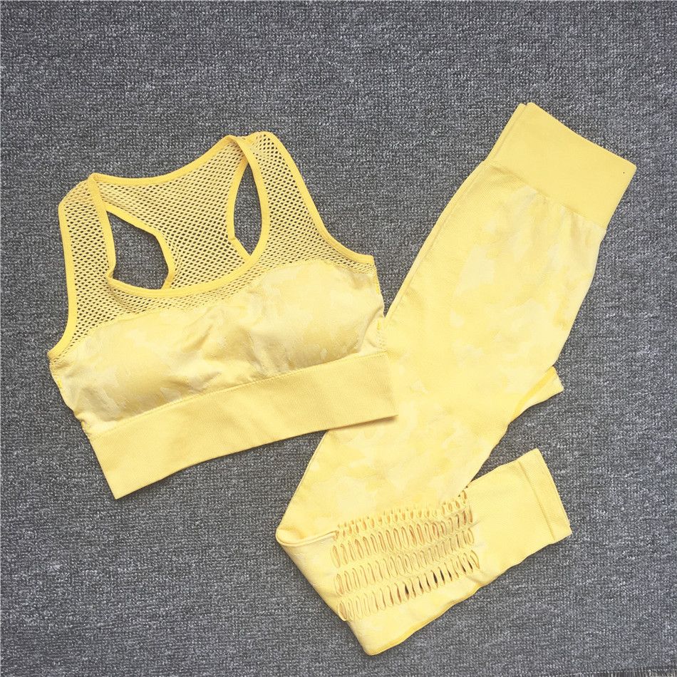 yellow bra pt set