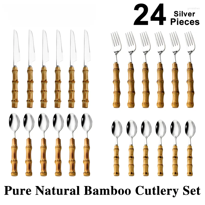 24PCS Silber -Set