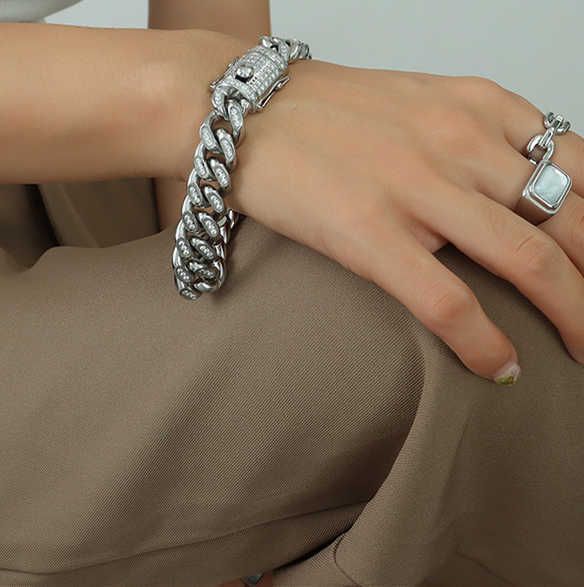 Silver Bracelet 21cm-Trendy