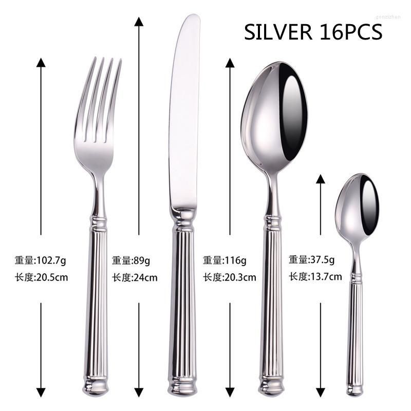 16pcs 4set silver