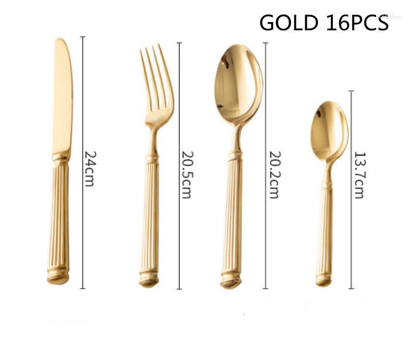 16pcs 4Set Gold