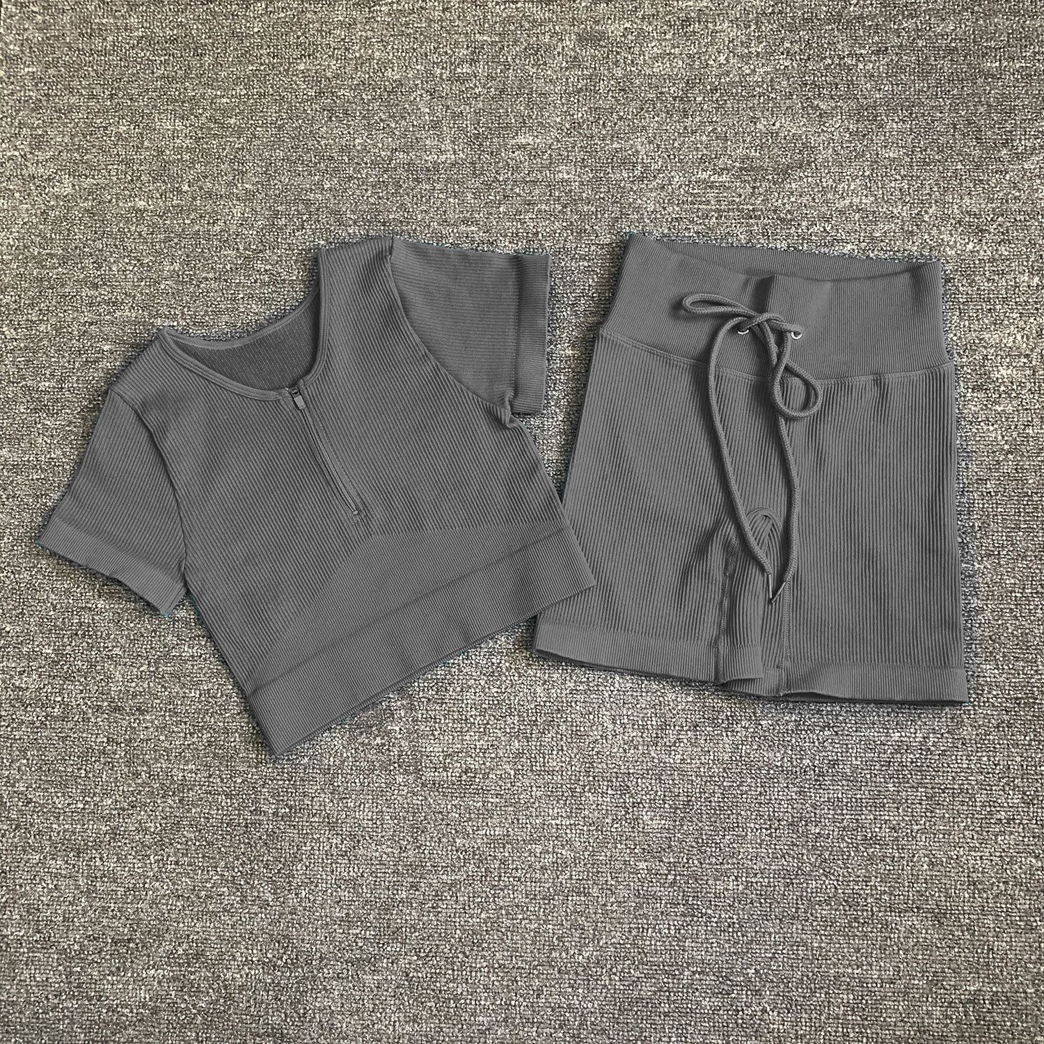 grey t-shirts shorts