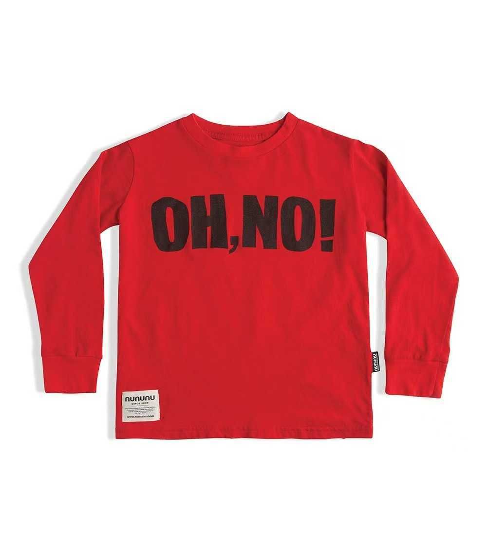 t-shirt manches longues rouge ohno