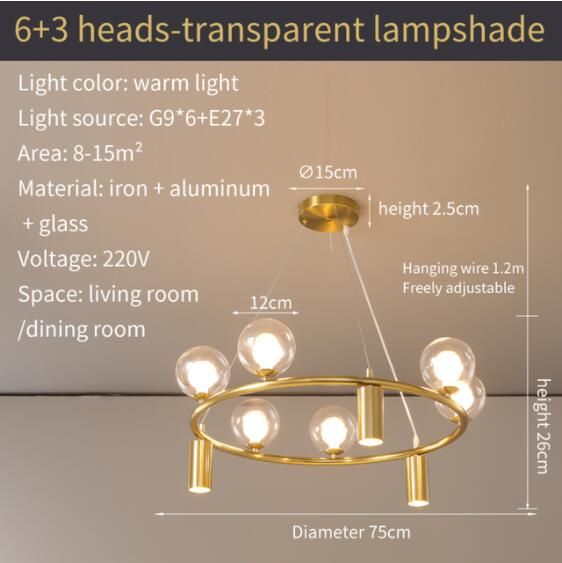 9 Head-Double glass Warm white