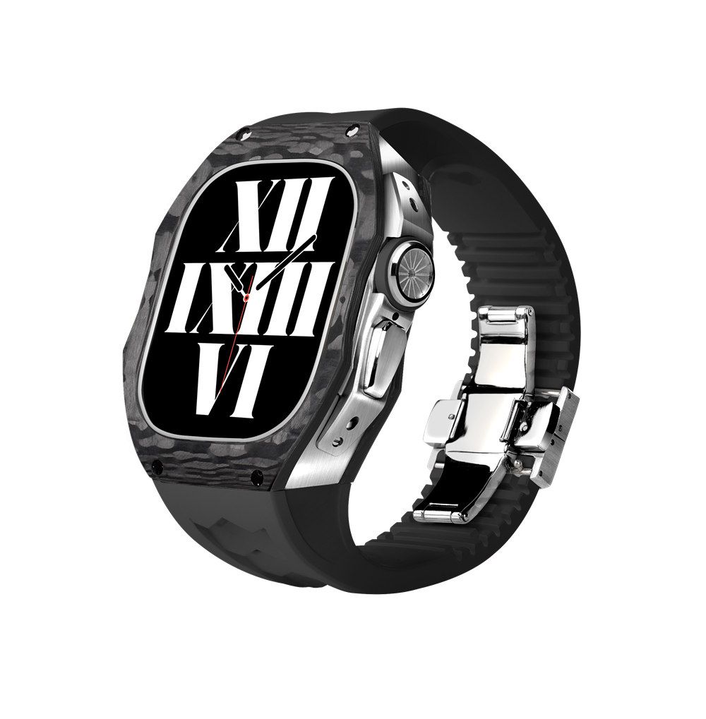 Black/Silver Case+Black Band