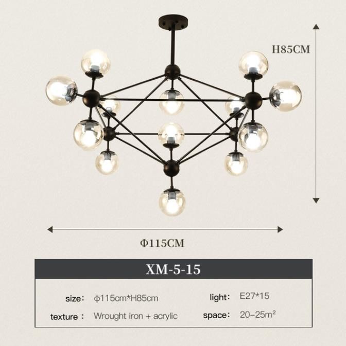 Dia115cm 15 bal warm wit