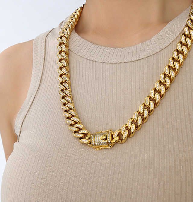 Gold Necklace 59cm-Trendy