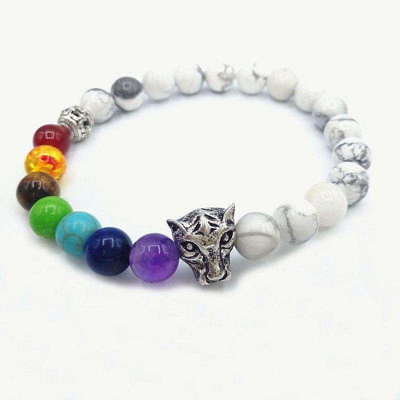 White Howlite+Leopard