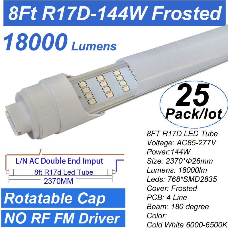 8 stóp R17D-144W Frosted Cover