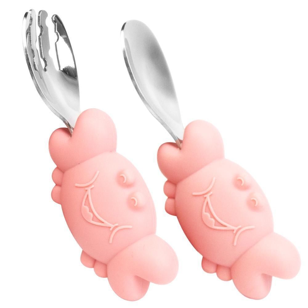 2pcs utensilios-rosa