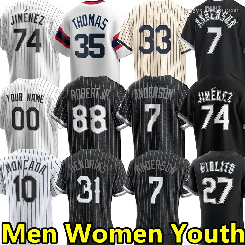 Men's Nike Yoan Moncada Black Chicago White Sox City Connect Name & Number T-Shirt Size: Large